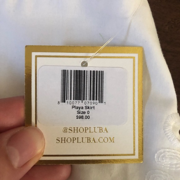 NWT Luba by Payne white lace linen skirt - Picture 3 of 6